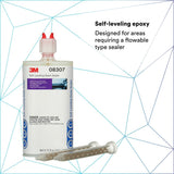 3M 08307 Self-Leveling Seam Sealer Two-Part Epoxy, Transparent, 200 mL/6.75 fl oz Cartridge, Quick Curing (7000148242) (6 Pack) - 5