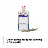 3M 08307 Self-Leveling Seam Sealer Two-Part Epoxy, Transparent, 200 mL/6.75 fl oz Cartridge, Quick Curing (7000148242) (6 Pack) - 8