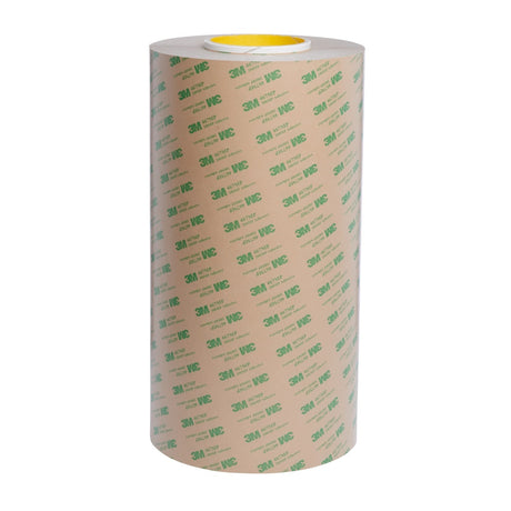 3M 467MP Adhesive Transfer Tape, Clear, 12 in x 180 yd, 2 mil (7000148371)