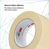 3M 2308 Masking Tape , Tan, 48 mm x 55 m, 5.3 mil (7000148381) (24 Pack) - 3