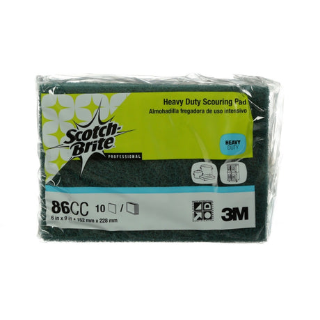 3M 86CC Scotch-Brite Heavy Duty Scouring Pad, 6 in x 9 in (7010028959) (60 Pack)