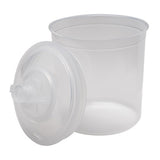 3M 16000 PPS Paint Spray Gun Cup Lid and Liner Kit, Standard 22 fl oz, 200 Micron Filter, 50 Lids and Liners, 20 Sealing Plugs (7010029840) - 3
