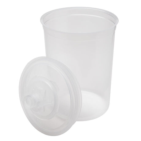 3M 16024 PPS Paint Spray Gun Cup Lid and Liner Kit, Large, 28 oz, 200 Micron Filter, 25 Lids and Liners, 10 Sealing Plugs (7010029843)