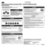 3M 337DC Trizact Cloth Belt, Aluminum Oxide A45, X-Weight, 1/2 in x 24 in (7010290180) (20 Pack) - 3