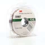 3M 314D Portable Utility Cloth, P240 J-weight, 1 in x 20 yd (7010290604) (5 Pack) - 2