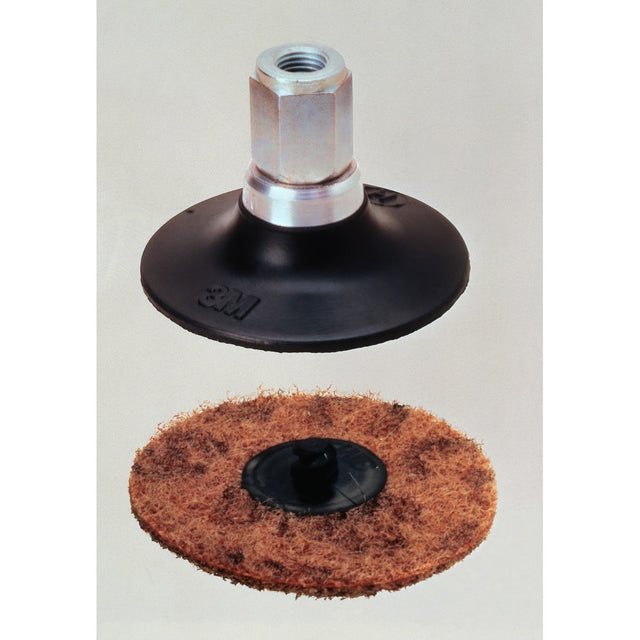 3M 07716 Roloc Gasket Removal Disc Pad Assembly TR, 3 in (7010292407) (5 Pack)