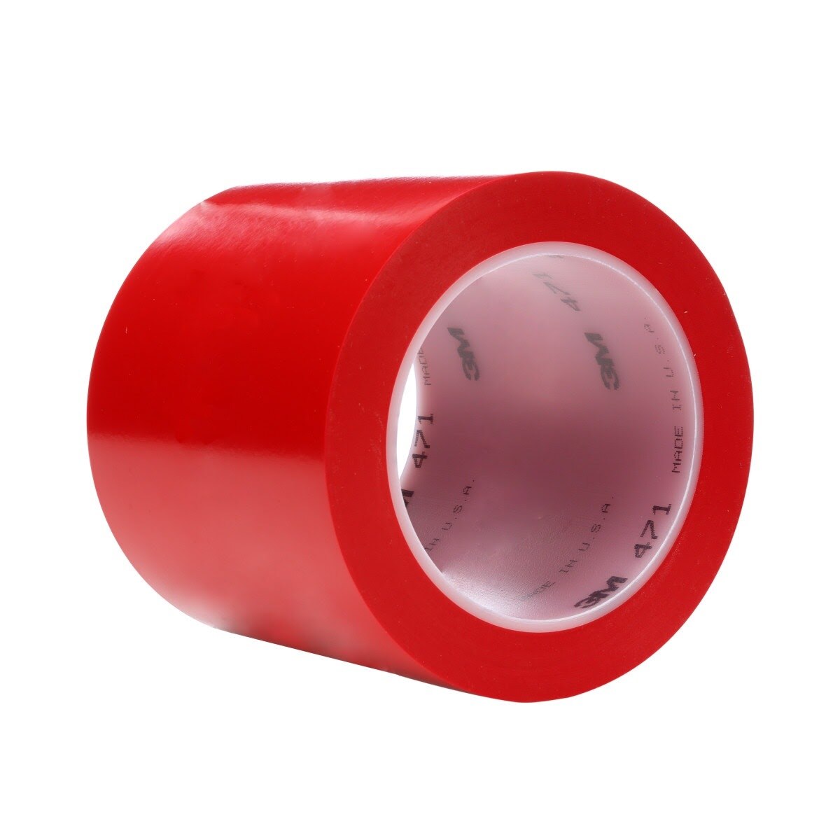 3M 471 471 IW Vinyl Tape, Red, 4 in x 36 yd, 5.2 mil, Individually Wrapped Conveniently Packaged (7010292804) (8 Pack) - 4
