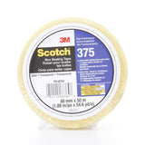 3M 375 Scotch Box Sealing Tape, Clear, 48 mm x 50 m (7010295456)