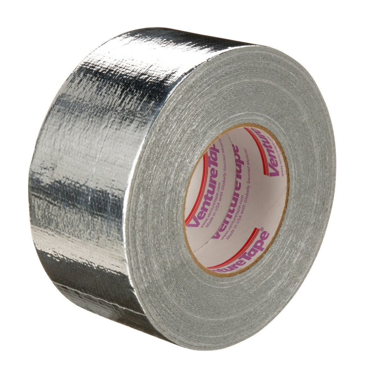 3M 1502 Venture Tape Metallized Cloth Duct Tape, Silver, 72 mm x 55 m (2.83 in x 60.1 yd) (7010296281) (432 Pack)