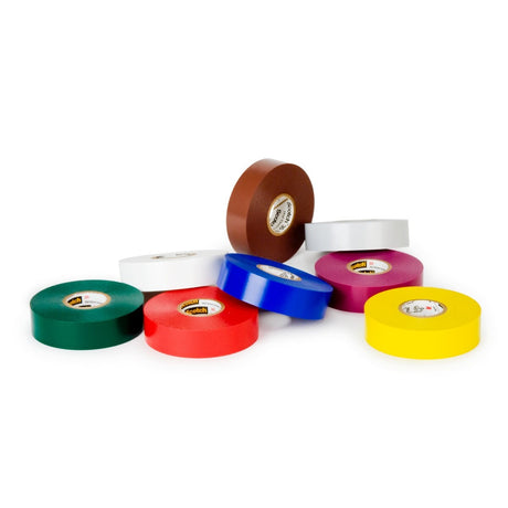3M 35-1/2X20FT-MUL Scotch Vinyl Color Coding Electrical Tape 35, Multi-Color, 1/2 in x 20 ft, 7 mil, Premium Grade, Flame Retardant, UL Listed, CSA (7010297490) (8 Pack)
