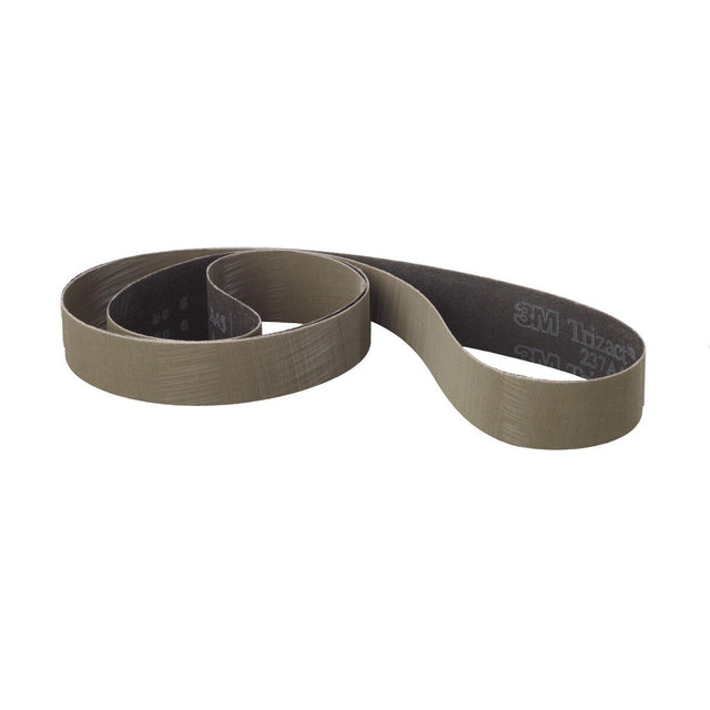 3M 237AA Trizact Cloth Belt, Aluminum Oxide, A160, X Weight, Full Flex, Gray, 2 in x 72 in, Film lok (7010298876) (50 Pack)