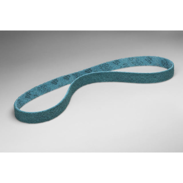 3M Scotch-Brite SC-BL Surface Conditioning Low Stretch Belt, Aluminum Oxide Very Fine, Blue, 1 in x 30 in (7010299311) (10 Pack)