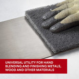 3M 7446 Scotch-Brite Blending Hand Pad, SiC Medium, Gray, 3-1/2 in x 7 in (7010300875) (800 Pack) - 9