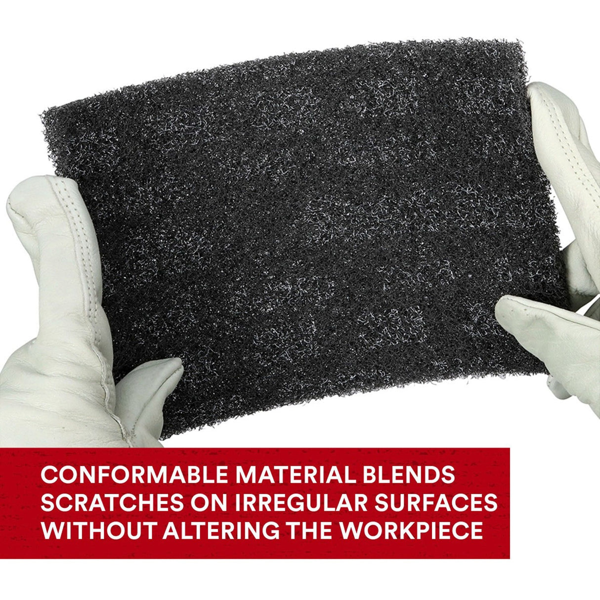 3M 7446 Scotch-Brite Blending Hand Pad, SiC Medium, Gray, 3-1/2 in x 7 in (7010300875) (800 Pack) - 10