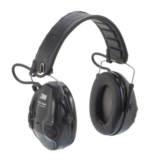 3M MT16H210F-SV 93407 PELTOR Tactical Sport Communications Electronic Headset, Foldable Headband, Black (7010301924)