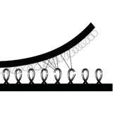 3M Hook/Loop Fastener, Black, 1 in x 10 ft (TB3571/TB3572) (7010302387) (8 Pack) - 3