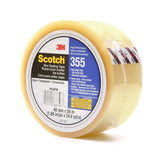 3M 355 Scotch Box Sealing Tape, Clear, 48 mm x 50 m, High Performance (7010302430) (36 Pack) - 2