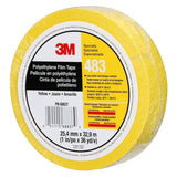 3M 483 Polyethylene Tape Yellow 1 in x 36 yd 5.0 mil (7010302434) (36 Pack) - 2