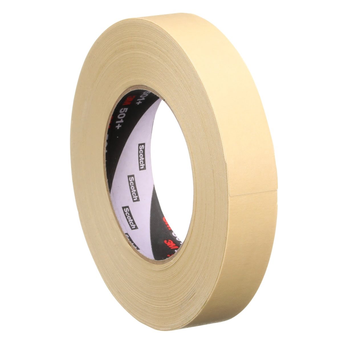 3M 501+ 501+ IW Scotch Specialty High Temperature Masking Tape, Tan, 24 mm x 55 m (7010302439) (36 Pack) - 3