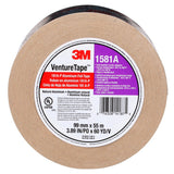 3M 1581A UL181A-P Aluminum Foil Tape, Natural Aluminum, Rigid/Flexible Duct Seaming, Cold Weather Adhesion, 3-7/8 in x 60 yd, 2 mil (7010302857) (12 Pack) - 7