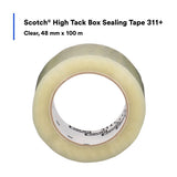 3M 311+ Scotch High Tack Box Sealing Tape, Clear, 48 mm x 100 m (7010306820) (36 Pack) - 5