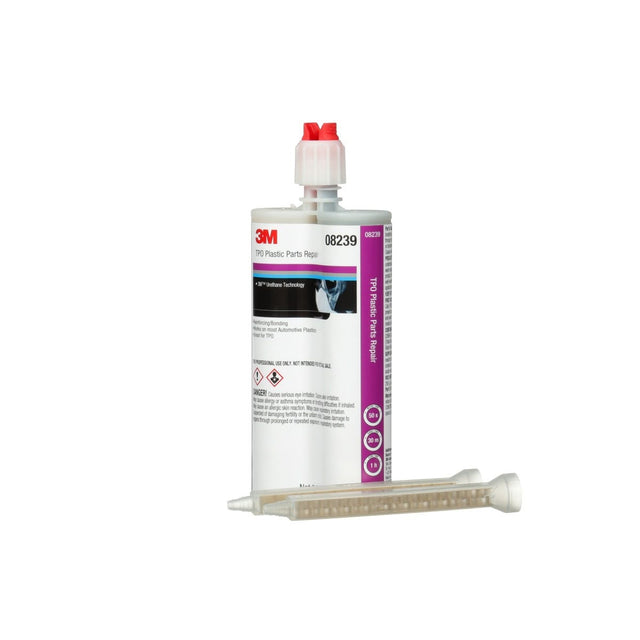 3M TPO Plastic Parts Repair Two Part Urethane Adhesive Black 200 mL (08239) (7010308779) (6 Pack)