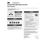 3M 341D Cartridge Roll , CR-ST, 60 X-weight, 3/4 in x 1-1/2 in x 3/16 in, Straight (7010309045) (100 Pack) - 2