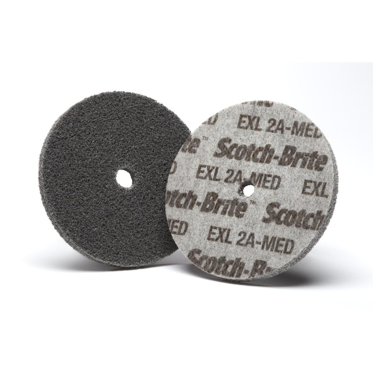3M XL-UW Scotch-Brite EXL Unitized Wheel, 2A Medium, Aluminum Oxide, Gray, 1-1/2 in x 1/4 in x 3/16 in, 18100 RPM (7010309334) (80 Pack)