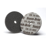 3M XL-UW Scotch-Brite EXL Unitized Wheel, 2A Medium, Aluminum Oxide, Gray, 1-1/2 in x 1/4 in x 3/16 in, 18100 RPM (7010309334) (80 Pack)