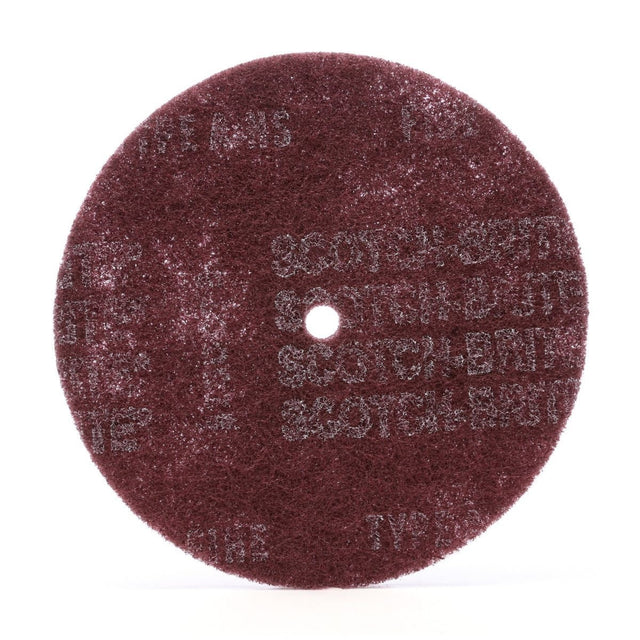 3M HS-DC Scotch-Brite High Strength Disc AO Very Fine Maroon 8 in x 7/8 in (7010309503) (50 Pack)