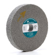3M XL-WL Scotch-Brite EXL Deburring Convolute Wheel, 9S Fine, Silicon Carbide, Gray, 6 in x 3/8 in x 1 in (7010309509) (4 Pack)