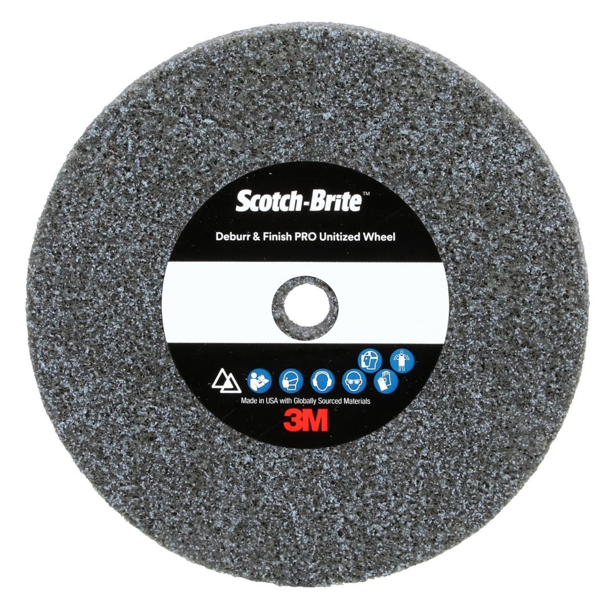 3M DP-UW Scotch-Brite Deburr & Finish PRO Unitized Wheel, 6C Medium+, 3 in x 1/2 in x 3/8 in (7010310030) (20 Pack)