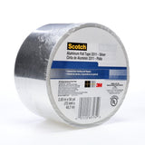 3M 3311 Scotch Aluminum Foil Tape, Silver, 2-7/8 in x 50 yd, 3.6 mil (7010313061) (6 Pack) - 2