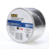 3M 3311 Scotch Aluminum Foil Tape, Silver, 2-7/8 in x 50 yd, 3.6 mil (7010313061) (6 Pack) - 3