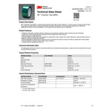 3M 7010313272 Polyester Tape 8992L, 24' x 72 yd. 3.2 mil, Green - 3