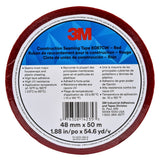 3M 8087CW Construction Seaming Tape, Red, 48 mm x 50 m, BOPP Acrylic, Cold Weather Sheathing/Housewrap (7010314187) (24 Pack)