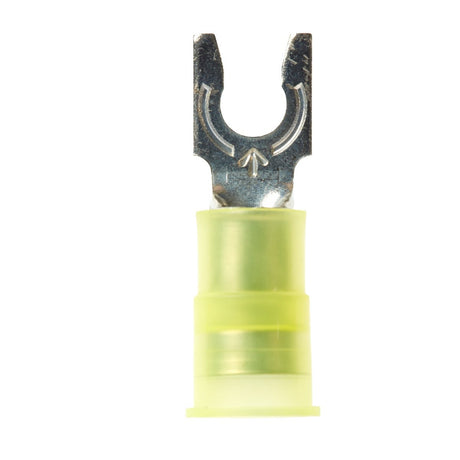 3M MNG10-6FLX Locking Fork Nylon Insulated Terminal, 12-10 AWG, Stud Size 6 (7010320675) (500 Pack)