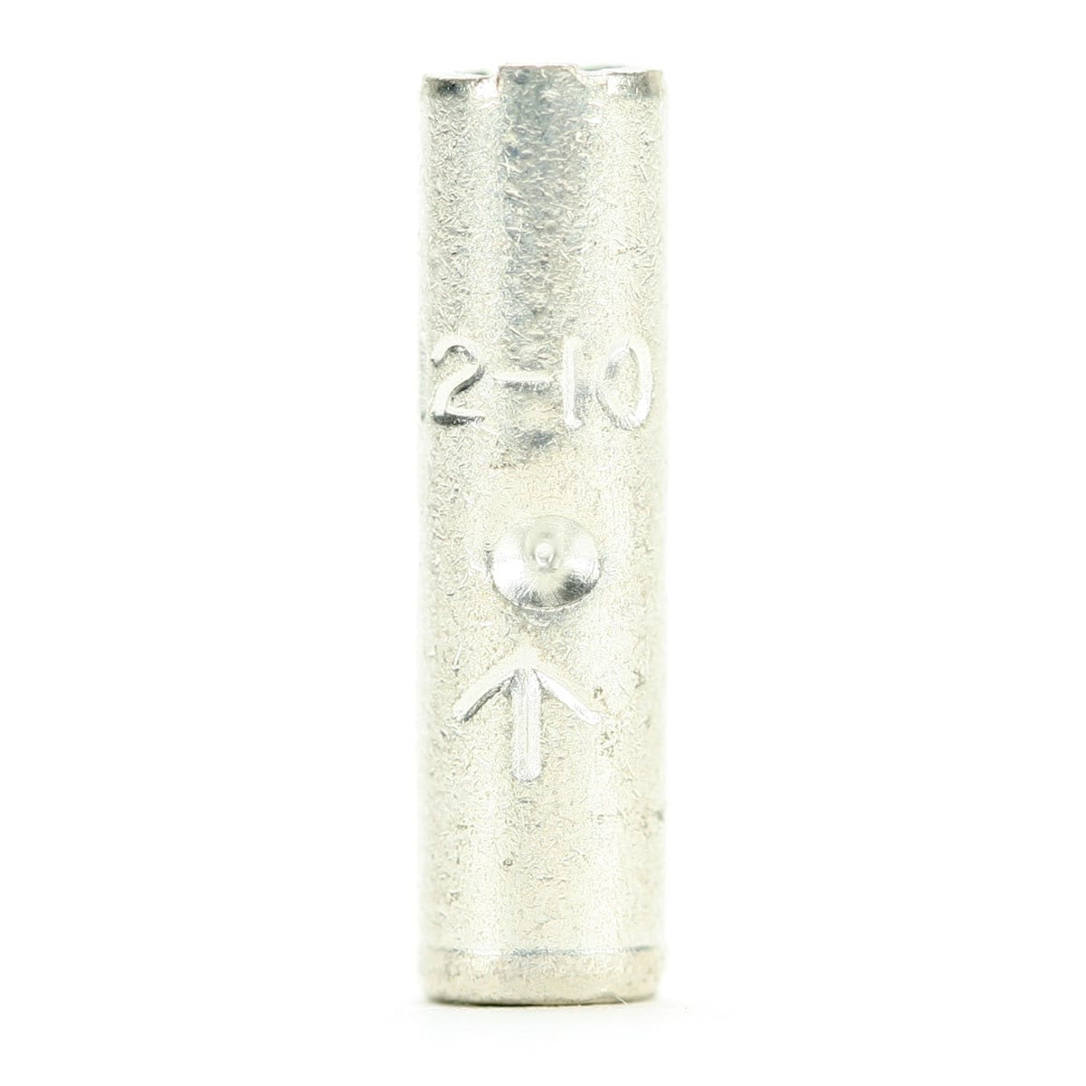 3M MU10BCX Butt Connector, Non-Insulated Brazed Seam, Built-in Wire Stop, 10-12 AWG (7010320789) (50 Pack)