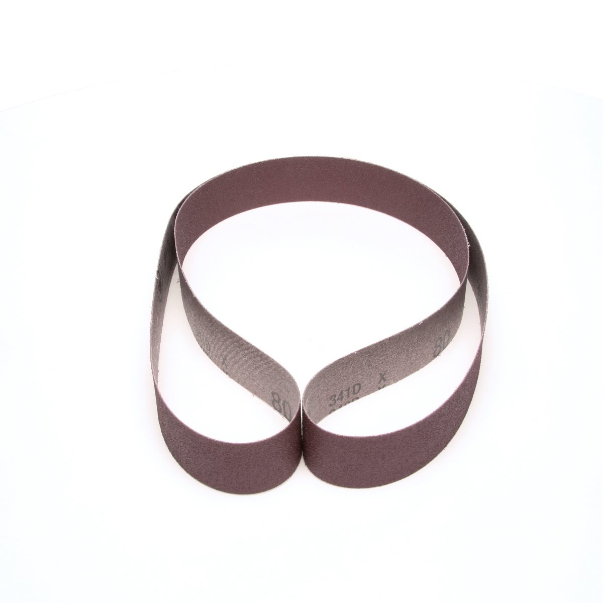 3M 341D Cloth Belt, Aluminum Oxide, 80 Grit, X Weight, Brown, 1-1/2 in x 60 in, Film-lok, Single-flex (7010326156) (50 Pack)