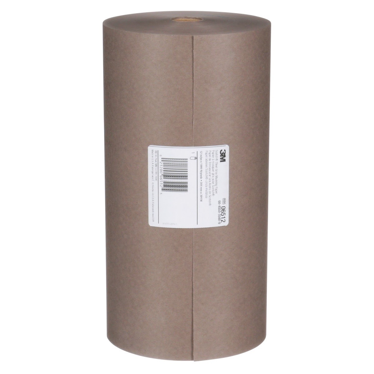 3M 06512 Scotch Steel Gray Masking Paper, 12 in x 1000 ft (7010327747) (3 Pack)