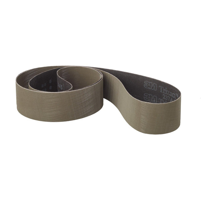 3M 237AA Trizact Cloth Belt, Film-lok, Aluminum Oxide A45, X Weight Full Flex, Gray, 4 in x 118 in (7010328208) (50 Pack)