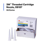 3M 08187 Threaded Cartridge Nozzle (7010328467) (50 Pack) - 2