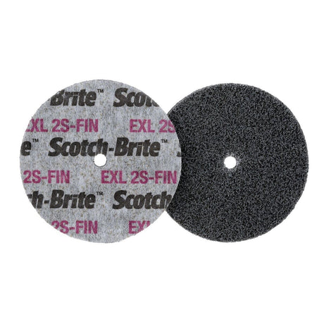 3M XL-UW Scotch-Brite EXL Unitized Wheel, 2S Fine, Silicon Carbide, Gray, 3 in x 3/8 in x 3/8 in (7010328765) (20 Pack)