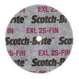 3M XL-UW Scotch-Brite EXL Unitized Wheel, 2S Fine, Silicon Carbide, Gray, 3 in x 3/8 in x 3/8 in (7010328765) (20 Pack) - 2