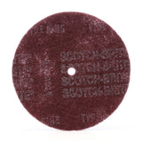 3M HS-DC Scotch-Brite High Strength Disc, A/O Medium, Maroon, 8 in x 1 in (7010329025) (50 Pack)