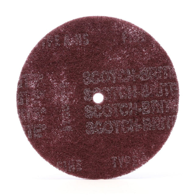 3M HS-DC Scotch-Brite High Strength Disc, A/O Medium, Maroon, 8 in x 1 in (7010329025) (50 Pack)