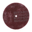 3M HS-DC Scotch-Brite High Strength Disc, A/O Medium, Maroon, 8 in x 5/8 in (7010329034) (50 Pack)