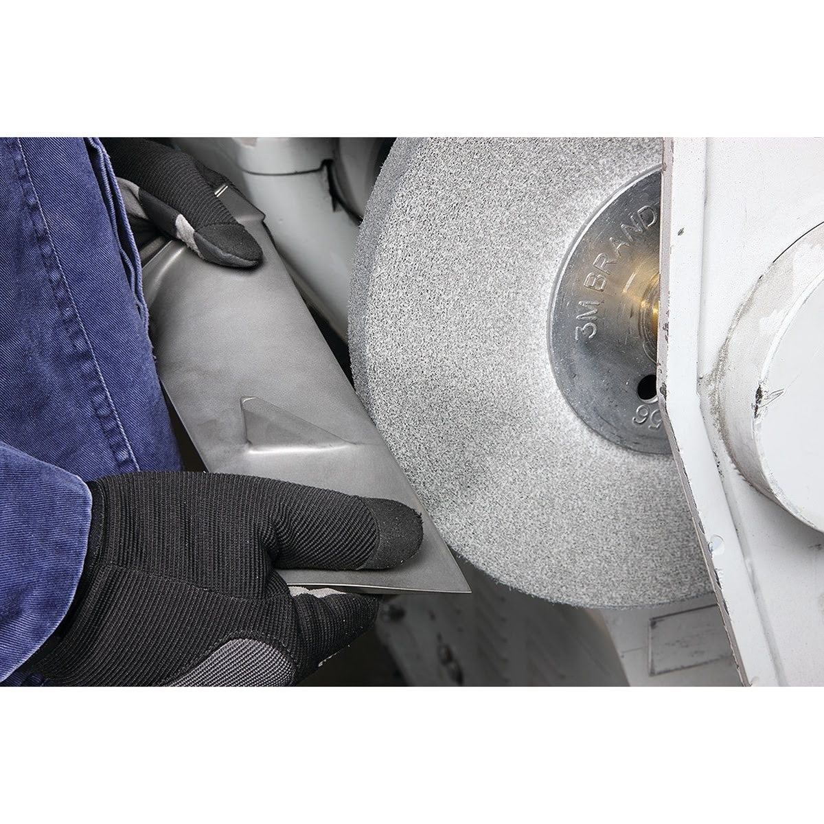 3M EP-WL Scotch-Brite EXL Pro Deburring Convolute Wheel 9S Fine Gray SiC 12 in x 1/2 in x 5 in (7010329362) (2 Pack) - 2