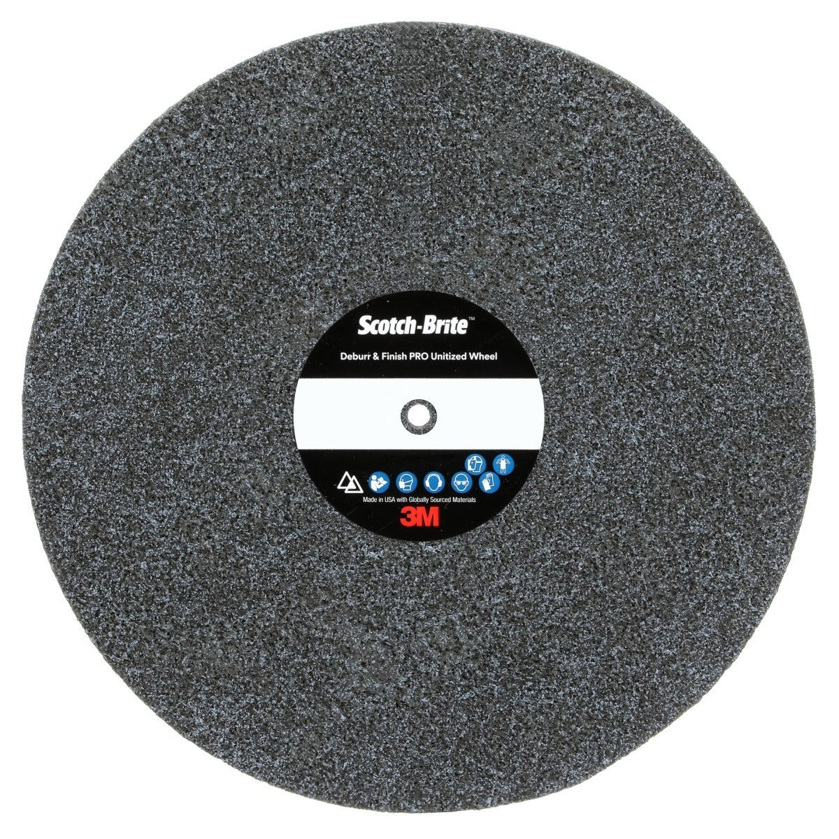 3M DP-UW Scotch-Brite Deburr & Finish PRO Unitized Wheel, 6C Medium+, 8 in x 1 in x 1/2 in (7010329983) (2 Pack)
