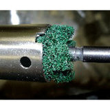 3M 265006 Buff and Blend Cross Buff HS, Aluminum Oxide Medium, Blue, 3/4 in x 3/8 in x 2 Ply x 8-32 (7010330373) (10 Pack) - 3